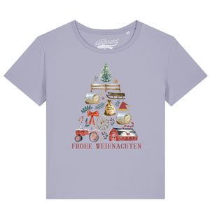 Frohe Weihnachten Bauernhof / Damen Organic Shirt