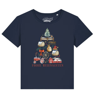 Frohe Weihnachten Bauernhof / Damen Organic Shirt