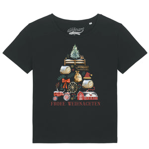 Frohe Weihnachten Bauernhof / Damen Organic Shirt