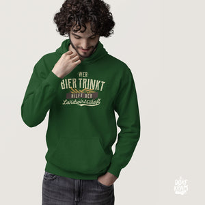 Bierhoodie Landwirtschaft Herrenpullover