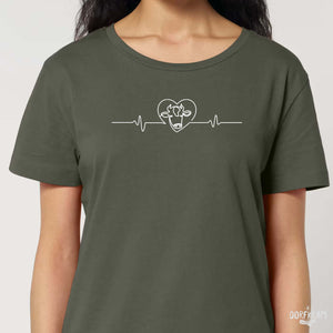 Herzschlag Kuh - Kuhliebe EKG / Damen Organic Shirt Dorfkram®
