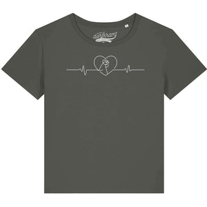 Herzschlag Huhn - Hühner / Damen Organic Shirt
