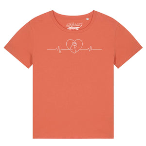 Herzschlag Huhn - Hühner / Damen Organic Shirt