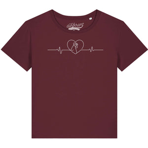 Herzschlag Huhn - Hühner / Damen Organic Shirt