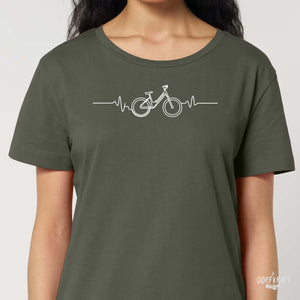 Herzschlag Fahrrad - OKF / Damen Organic Shirt