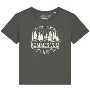 Echte Helden kommen vom Land / Damen Organic Shirt