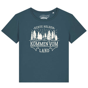 Echte Helden kommen vom Land / Damen Organic Shirt