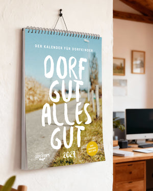 Wandkalender 2027 - Termine, Dorfsprüche - Dorfkram® 