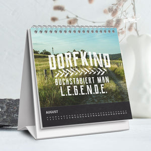 Kalender Geschenk lustige Sprüche von Dorfkram® für Dorfkinder. 2025 Kalender Naturfotos