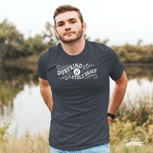 Dorfshirt Dorfkind und stolz drauf Herrenshirt Dorfkram® 