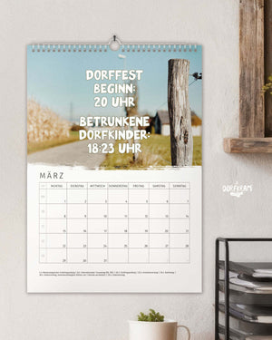 Dorfkind Kalender 2027 - Spruchkalender zum Termine eintragen