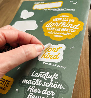 Stickerbogen Dorfliebe