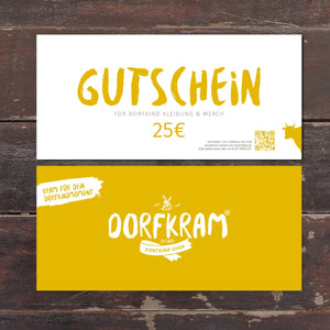 Geschenkgutschein Dorfkram® Gutschein für Dorfkind