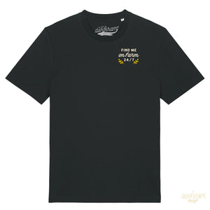 Shirt für Landwirte von Dorfkram® . Find me on Farm 24-7. No Farmer no Food