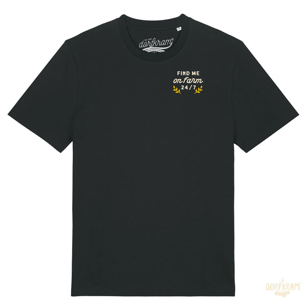 Shirt für Landwirte von Dorfkram® . Find me on Farm 24-7. No Farmer no Food