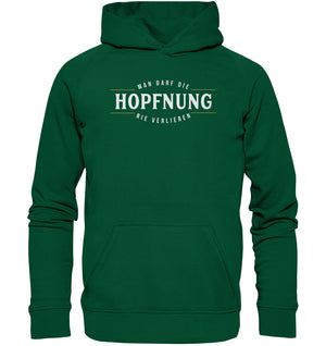 Lustiger Spruch Hoodie Hopfnung Dorfkram® Hoodie grün Dorfkinder