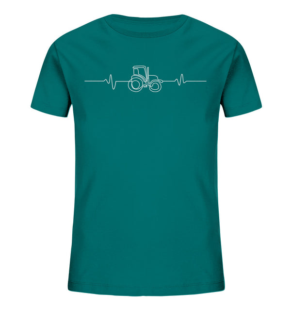 Herzschlag Traktor / Traktorliebe / Kinder Organic Shirt