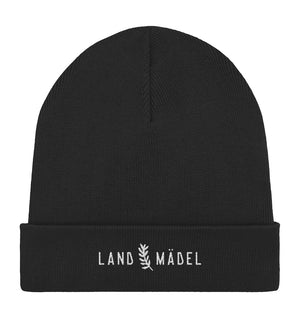 Landmädel / Organic Wintermütze mit Stick (Sonderedition)