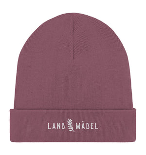 Landmädel / Organic Wintermütze mit Stick (Sonderedition)