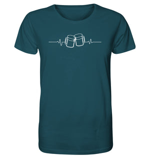 Witziges Biershirt für Dorfkinder. EKG Herzschlag Bier. Dorfkram® 