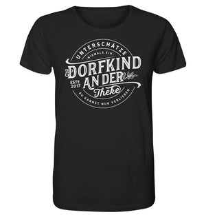 Dorfkind an der Theke lustiges Shirt Dorfkram® schwarz
