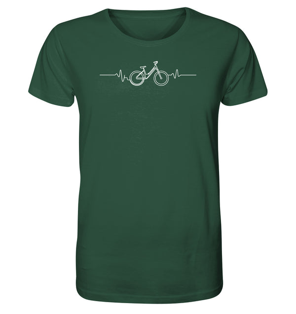 Herzschlag Fahrrad / Radliebe / Herren Organic Shirt (Unisex)