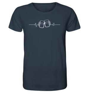 Lustiges Biershirt für Dorfkinder. Herzschlag Bier. Dorfkram® 