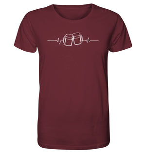 Lustiges Biershirt für Dorfkinder. Herzschlag Bier. Dorfkram® 