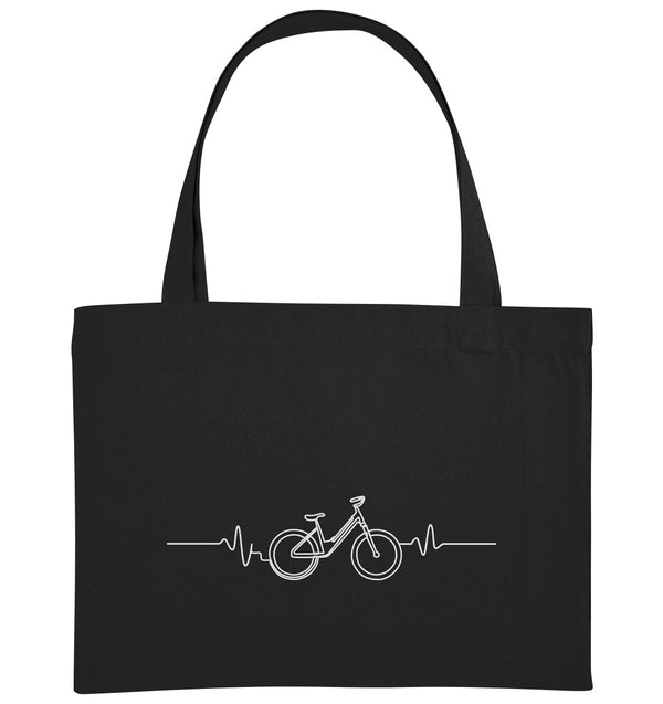 Herzschlag Fahrrad / Radliebe / Shopping Tasche Organic