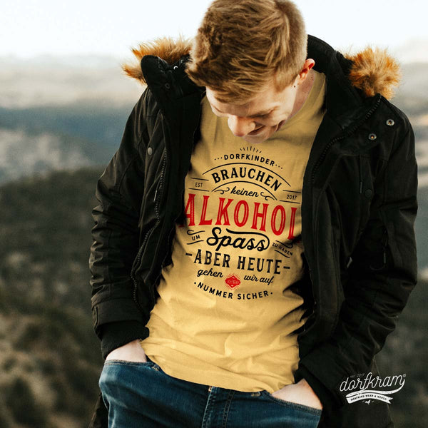 Dorfkinder brauchen keinen Alkohol um Spaß zu haben / Herren Organic Shirt