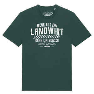 Mehr als ein Landwirt kann ein Mensch nicht werden / Herren Organic Shirt