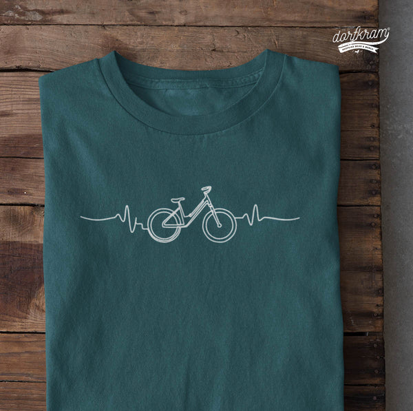 Herzschlag Fahrrad / Rad Liebe / Herren Organic Shirt