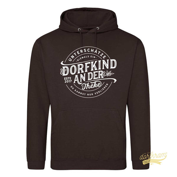 Unterschätze niemals ein Dorfkind an der Theke / Herren Premium Hoodie