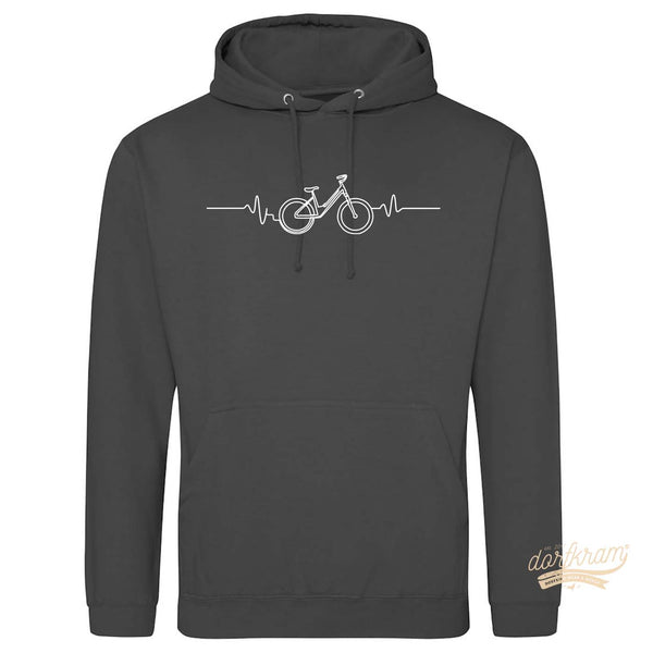 Herzschlag Fahrrad / Rad Liebe / Herren Premium Hoodie