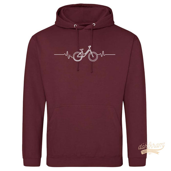 Herzschlag Fahrrad / Rad Liebe / Herren Premium Hoodie