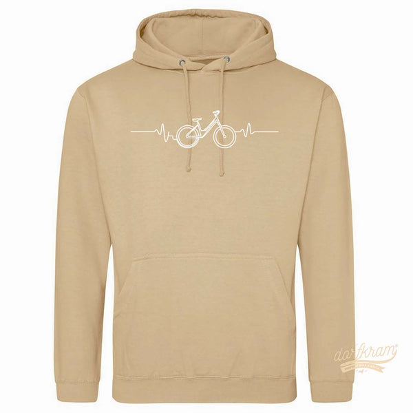 Herzschlag Fahrrad / Rad Liebe / Herren Premium Hoodie