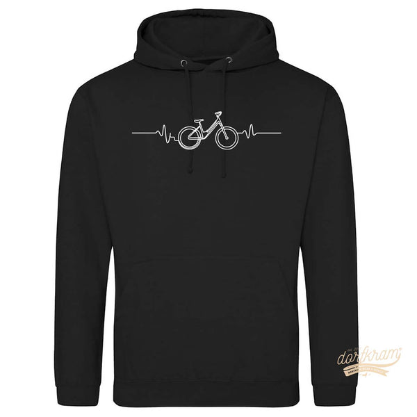 Herzschlag Fahrrad / Rad Liebe / Herren Premium Hoodie