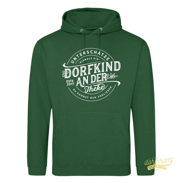 Unterschätze niemals ein Dorfkind an der Theke / Herren Premium Hoodie