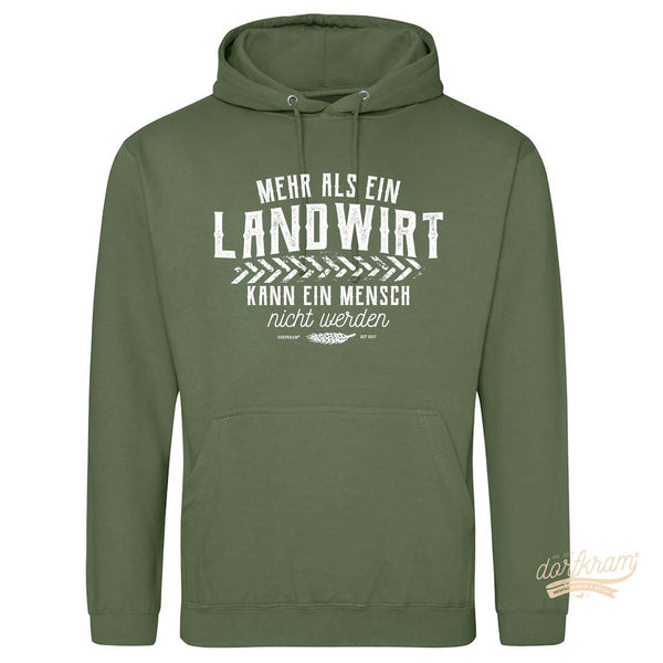 Landwirtschaft Hoodie Geschenk Spruch grün. Dorfkram® 