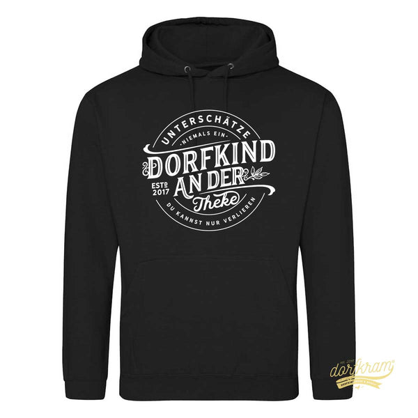 Unterschätze niemals ein Dorfkind an der Theke / Herren Premium Hoodie