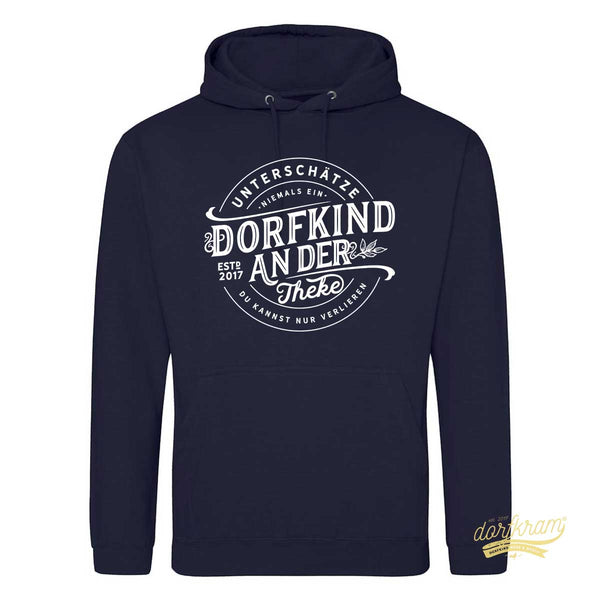 Unterschätze niemals ein Dorfkind an der Theke / Herren Premium Hoodie