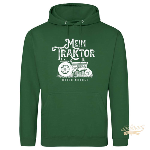 Hoodie Traktor spruch Landwirt Pullover. mein Traktor meine Regeln. Dorfkram® 