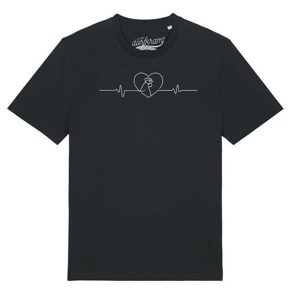 Herzschlag Huhn Hahn / Hühnerliebe / Herren Organic Shirt