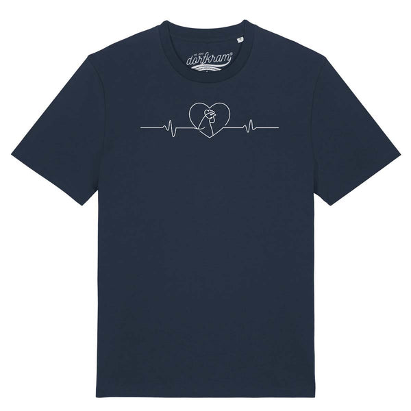 Herzschlag Huhn Hahn / Hühnerliebe / Herren Organic Shirt