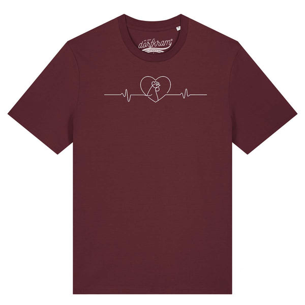 Herzschlag Huhn Hahn / Hühnerliebe / Herren Organic Shirt