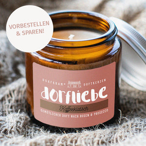 Kaffeeklatsch / Duftkerze im Glas / Dorfkindmoment Kerze