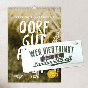 Geschenkset / Wandkalender mit Dekoschild - Bundle