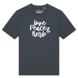 Love Peace und Kerb / Herren Organic Shirt