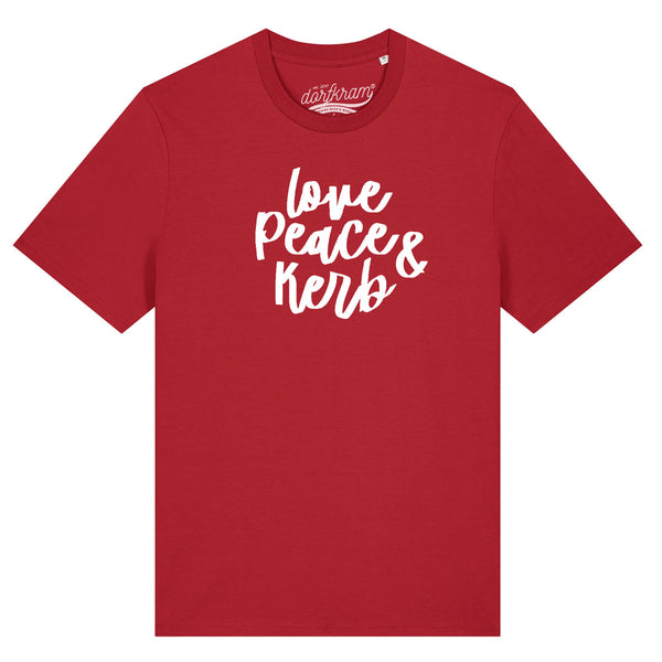 Love Peace und Kerb / Herren Organic Shirt