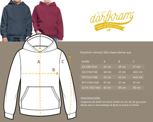 100% Dorfkind / Kinder Premium Hoodie